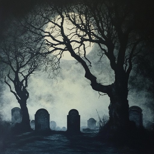 In this eerie track, haunting melodies reverberate against the stony silence of old, forgotten tombs, where whispers and shadows meld into a symphony of spooky harmonics.