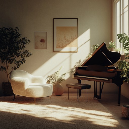 This track channels the cozy, celebratory ambiance of a sunny afternoon in a retro lounge. The piano melodiously weaves through the piece, creating a joyful and romantic atmosphere, perfect for relaxation and daydreaming. The melodious tones wrap around the listener in warmth and happiness.