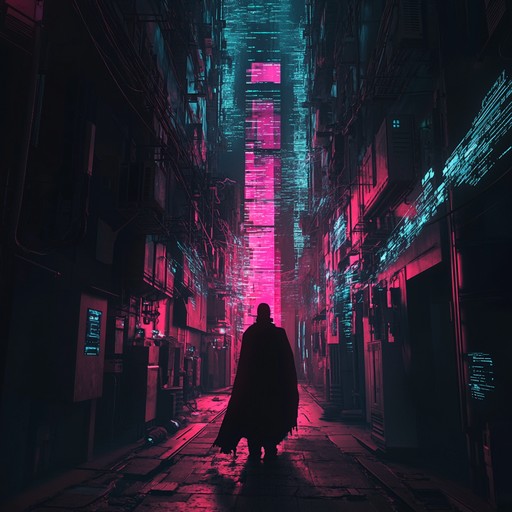 Venture into a digital abyss where ambient soundscapes meet cyberpunk aesthetics. Haunting synthesizers create a surreal atmosphere, guiding you through neon lit alleys and synthetic dreamscapes. This piece encapsulates a blend of ethereal beauty and industrial edge, making it an auditory journey in a high tech world.