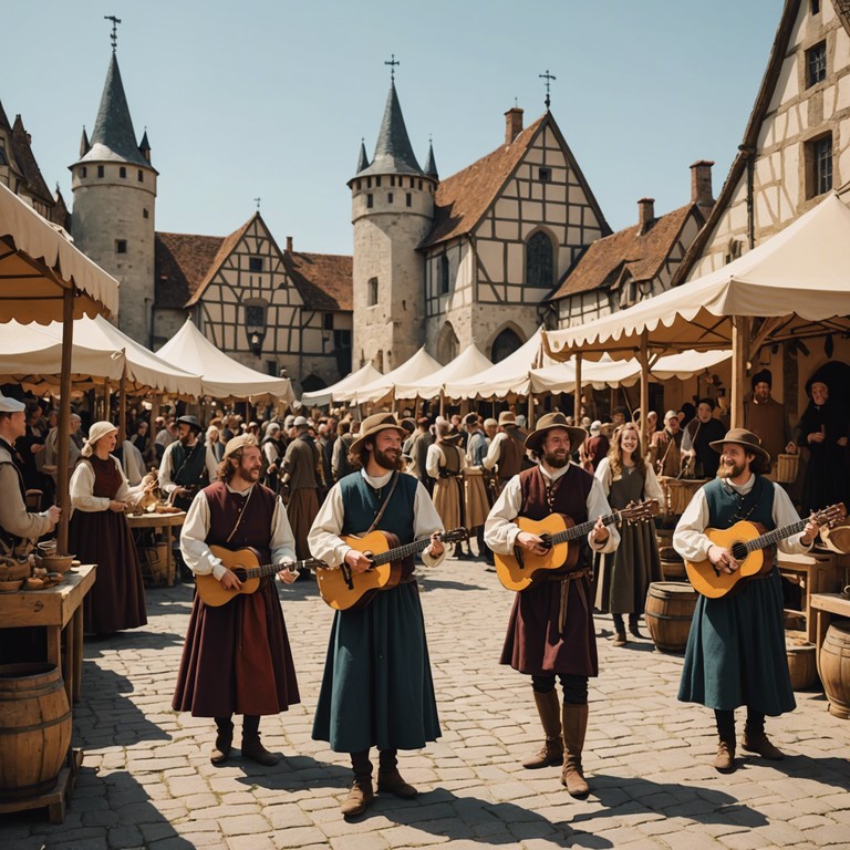 This soundtrack is perfectly crafted for occasions that call for celebration and cheer, echoing the ancient tradition of troubadours who brought communities together through song. The acoustic guitar strings sing a melody that feels both timeless and heartwarming.