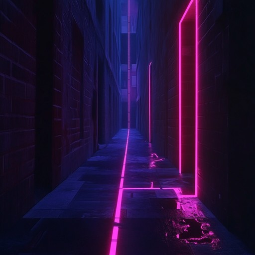 Feel the rush of interstellar chases with high energy beats and dark synths creating an adrenaline pumped moment in futuristic landscapes. The track infuses futuristic melodies and intense driving rhythms, evoking a thrilling cyberpunk adventure under neon lights.