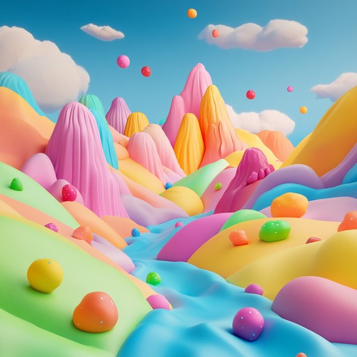 Imagine a candy colored world filled with bouncing jellybeans and playful, giggling characters. This track features bright and peppy melodies, bubbling synths, and a catchy beat, all working together to create an irresistibly joyful and energetic atmosphere. Imagine a candy colored world filled with bouncing jellybeans and playful, giggling characters. This track features bright and peppy melodies, bubbling synths, and a catchy beat, all working together to create an irresistibly joyful and energetic atmosphere.