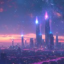 futuristic journey with synthwave vibes and cosmic ambiance.