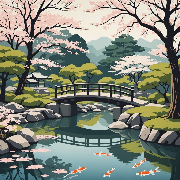 This track merges the calming aesthetics of traditional japanese music with the soft, rhythmic pulses of lofi beats. Perfect for background music during studies or relaxation, it includes gentle koto melodies overlaying steady, laid back hip hop rhythms, giving a serene auditory stroll through a peaceful kyoto garden.