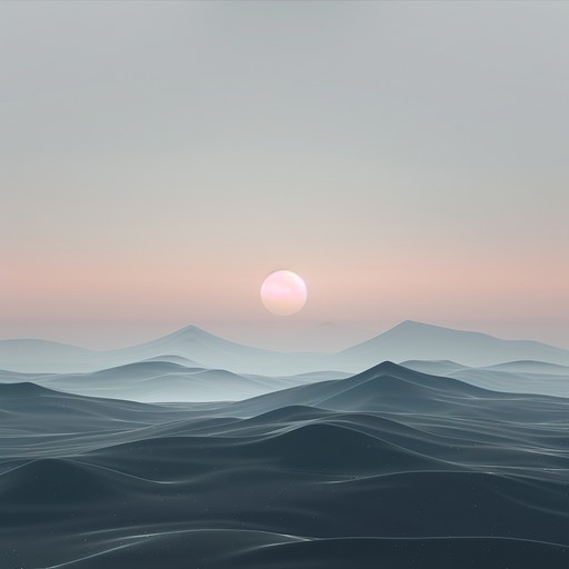 Imagine a landscape where technology and peace converge through harmonious synth pads, creating an atmosphere that's both calming and invigorating, perfect for futuristic contemplation.