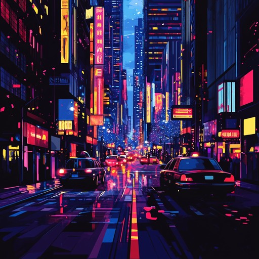 Experience a wild ride through neon lit cityscapes with chaotic synths and erratic beats. Perfect for capturing the high energy vibe of a night out in an urban wonderland, this track blends pulsating rhythms with shimmering synth melodies.