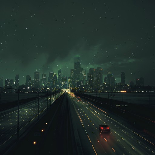 Imagine driving through a cityscape at night, with the shimmering lights and the cool breeze. This track should capture the essence of freedom and exploration with an upbeat rock rhythm, blaring guitars, and a sense of adventure.