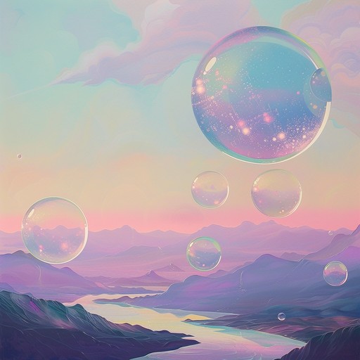 Imagine floating through an otherworldly landscape filled with bubbles that bounce around in harmony with your movements. This instrumental track combines playful rhythms and quirky melodies with dreamy beats that blend elements of trip hop and surreal soundscapes. The use of a vibraphone adds a sprinkle of whimsical charm, creating a joyful yet slightly surreal experience