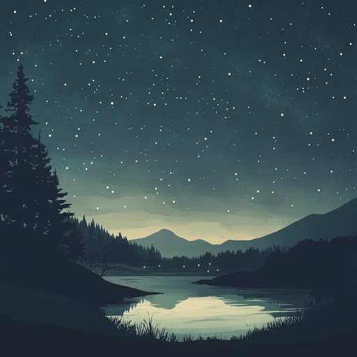 An instrumental track that blends smooth drum and bass rhythms with dreamy, atmospheric melodies, evoking the feeling of a peaceful night under the stars.