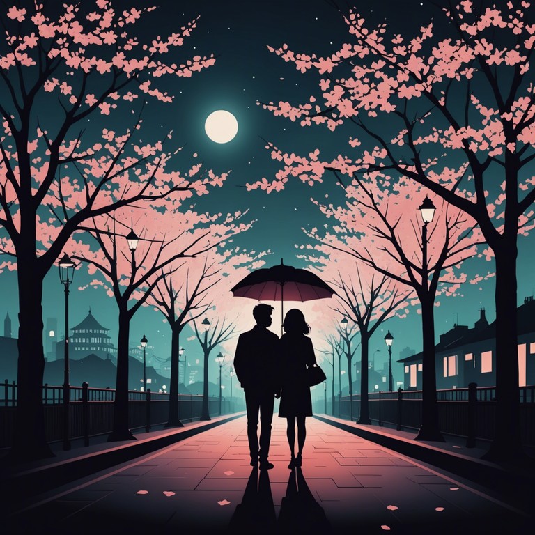 This track combines the ethereal beauty of soft, seductive melodies with vibrant jpop rhythms, creating a sensual, captivating soundscape perfect for a romantic evening in tokyo. The instrumental focuses on ambient textures, enriched by the elegant strings of a koto, infusing traditional japanese sounds into modern pop culture. The dynamic is soft and intimate, evoking feelings of warmth, passion, and longing.