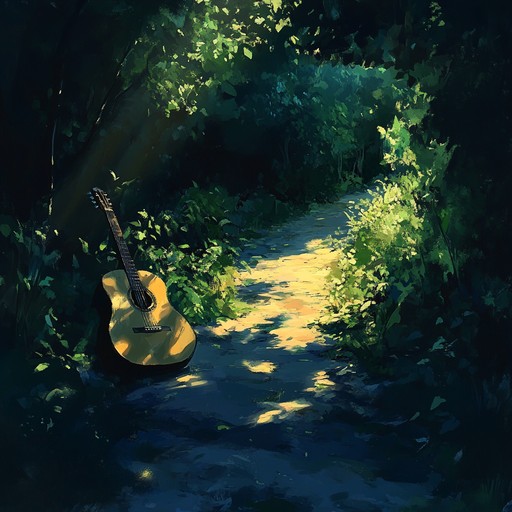 A gentle, mesmerizing acoustic guitar piece that transports listeners back to an era of simplicity and beauty through minimalistic melodies played against a backdrop of profound silence.