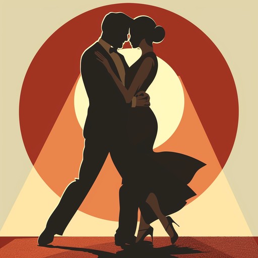 Imagine a warm summer evening in buenos aires, where the air carries the scent of blooming jasmine, and soft streetlights cast long shadows. This piece captures the intimate connection of dance partners gliding through a passionate tango, with a blend of traditional and modern elements.