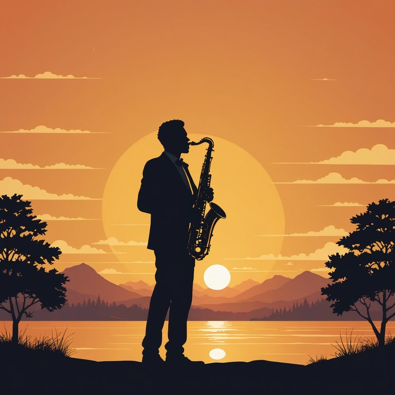 Imagine an idyllic evening where the sun dips below the horizon, casting a warm, golden light that complements the smooth, soothing notes of a solo saxophone. This track embodies the tranquil end of day, with soft jazz melodies that encourage relaxation and reflection.