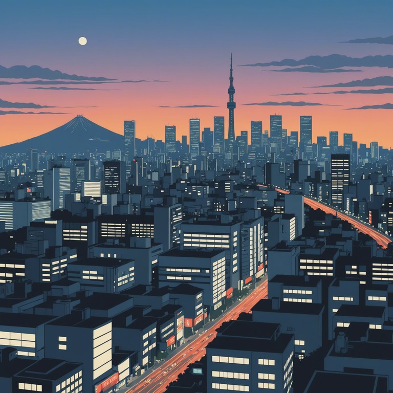 Imagine stepping into the bustling streets of tokyo, where the soulful melody of the electric piano blends with the hum of the bustling crowd, amplifying the city's neon glow with every note. This track becomes a soothing yet uplifting escort through the complexities of urban life.