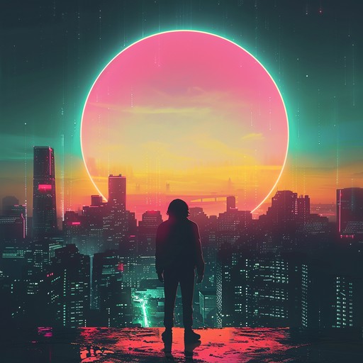 A futuristic soundscape infused with sultry rhythms and gritty textures, weaving a seductive and hypnotic atmosphere that encapsulates the essence of a neon lit cityscape. Perfect for late night contemplation and mysterious journeys.