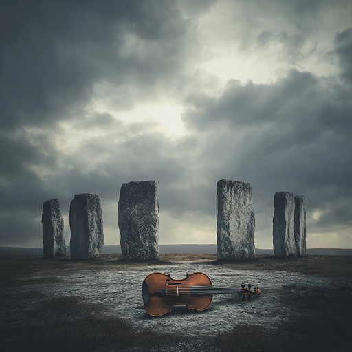 A sorrowful instrumental featuring a lone violin, conveying the pain and nostalgia of bygone eras in a traditional celtic style.