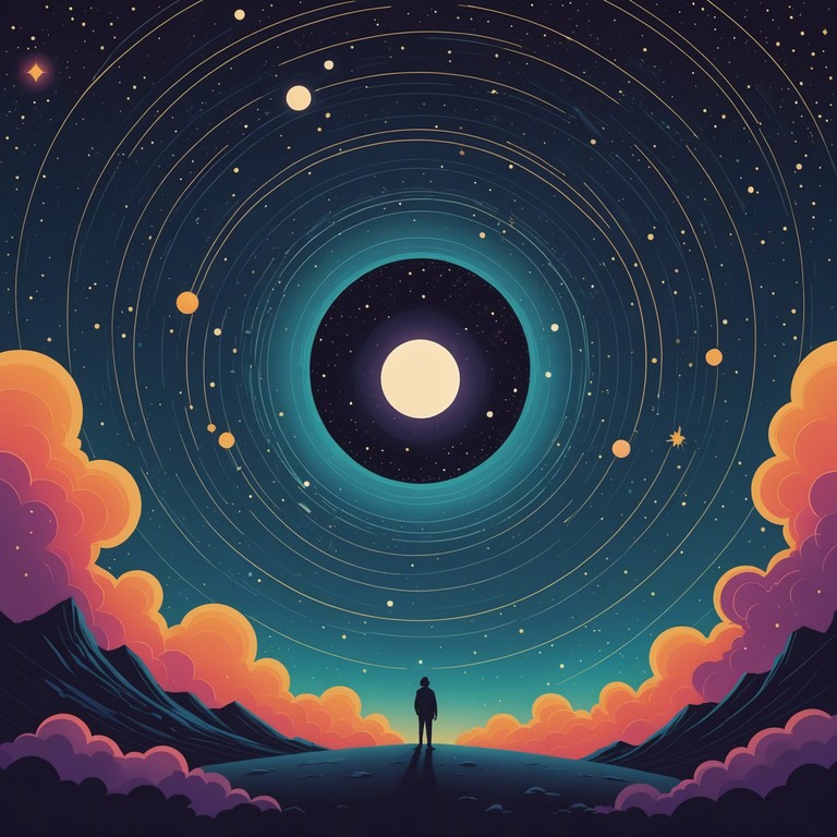 This track aims to portray a journey through the cosmos utilizing abstract musical arrangements. It captures the whispers of the universe, converting celestial movements and stellar phenomena into experimental sounds that convey mystery and beauty.