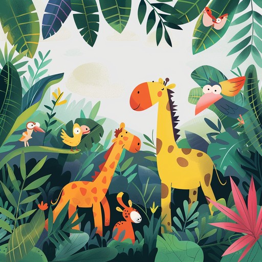 Set off on an exciting jungle adventure with this lively instrumental track featuring playful animal calls, rhythmic drums, and catchy melodies perfect for children's stories or games. A melody driven xylophone leads the ensemble, creating an atmosphere of energetic exploration and fun.