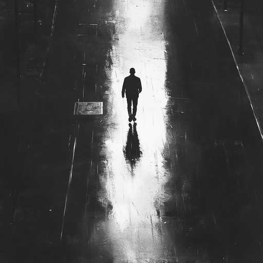 A contemplative instrumental rap track with down tempo beats, layered with haunting piano melodies and subtle strings, creating a reflective and melancholic urban atmosphere. The song encapsulates the feeling of walking through a city in the rain, reflecting on past sorrows and unfulfilled dreams.