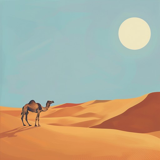 Immerse in an intricate musical tapestry of middle eastern sounds. A haunting arabic oud guides you through an expansive desert, its whispers evoking ancient tales of mysticism and adventure. The composition conjures mirage like visions, blending rhythmic percussion and ethereal ambiance to transport listeners to sun soaked dunes and star filled nights