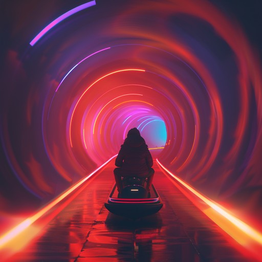 This track captures the essence of a high-speed, electrifying journey through a neon-lit cityscape with pulsating synths and rhythmic beats that appeal to the senses, creating a vivid auditory experience.