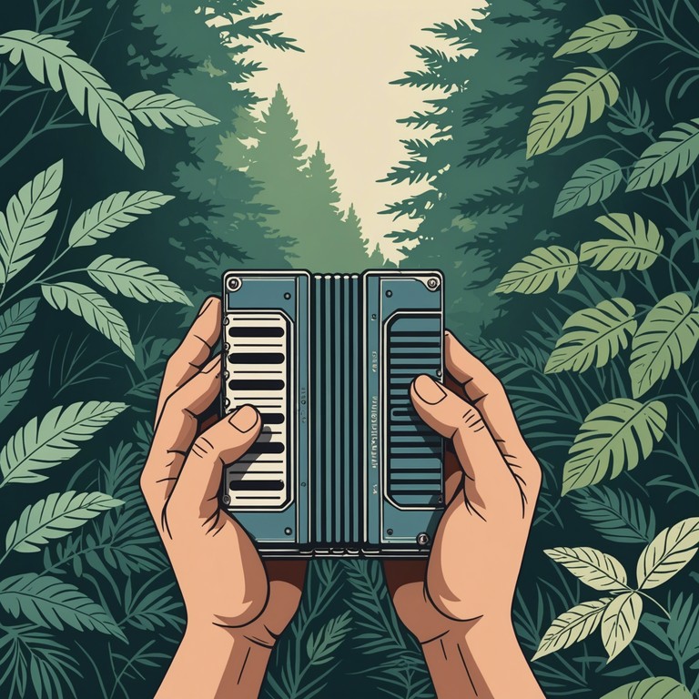 A harmonica leads the listener through a journey of deep woods and deeper emotions, creating a soundscape that perfectly blends with elements of traditional folk, setting the stage for a richly introspective experience.