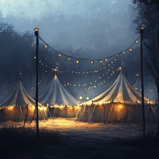 This instrumental piece weaves soft guitar melodies to convey the quiet beauty of a carnival at night. The soothing tones reflect gentle lights and distant sounds, offering a peaceful and calming listening experience.