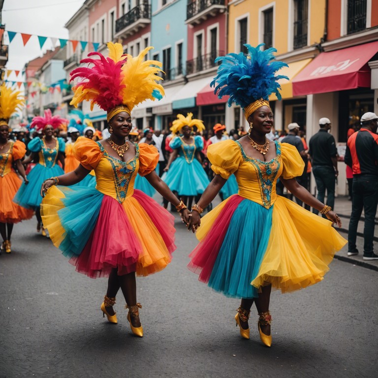 This track captures the essence of a festive brazilian street parade where each beat of the drum symbolizes a step towards freedom and joy. Vibrant samba rhythms blend with energetic percussion, creating a free spirited, celebratory atmosphere that invites everyone to dance and forget their troubles.