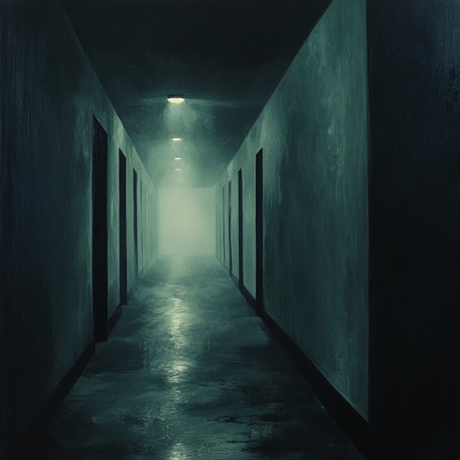 An eerie composition featuring haunting whispers, echoing through dark, unsettling atmospheres. This track creates a sense of anxiety and dread, using minimalistic soundscapes to paint a picture of a desolate, haunted location. Distant, haunting tones weave through stark, echo laden textures, making it an immersive listening experience