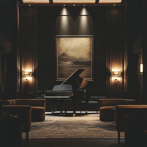 A composition capturing the essence of lavish midnight lounges, merging soothing piano melodies with subtle ambient textures. Ideal for unwinding and finding peace after a long day.