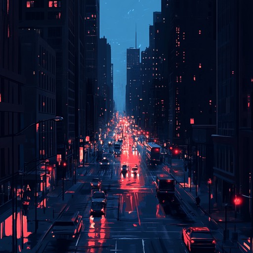 This track captures the pulse of the city at night with high energy beats, blending elements of hip hop and electronic music. Pulsating rhythms and sharp synths mimic the vibrancy and excitement of urban living, making it perfect for setting an exhilarating, dynamic cityscape vibe.