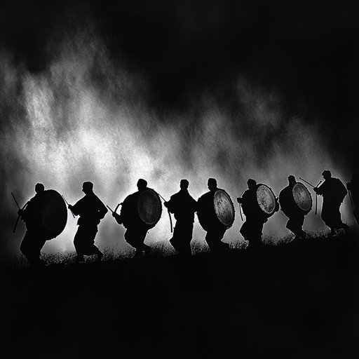 A powerful and dark instrumental that captures the relentless advance of an unstoppable army. Thunderous percussion and deep brass create an atmosphere of impending doom and high tension.