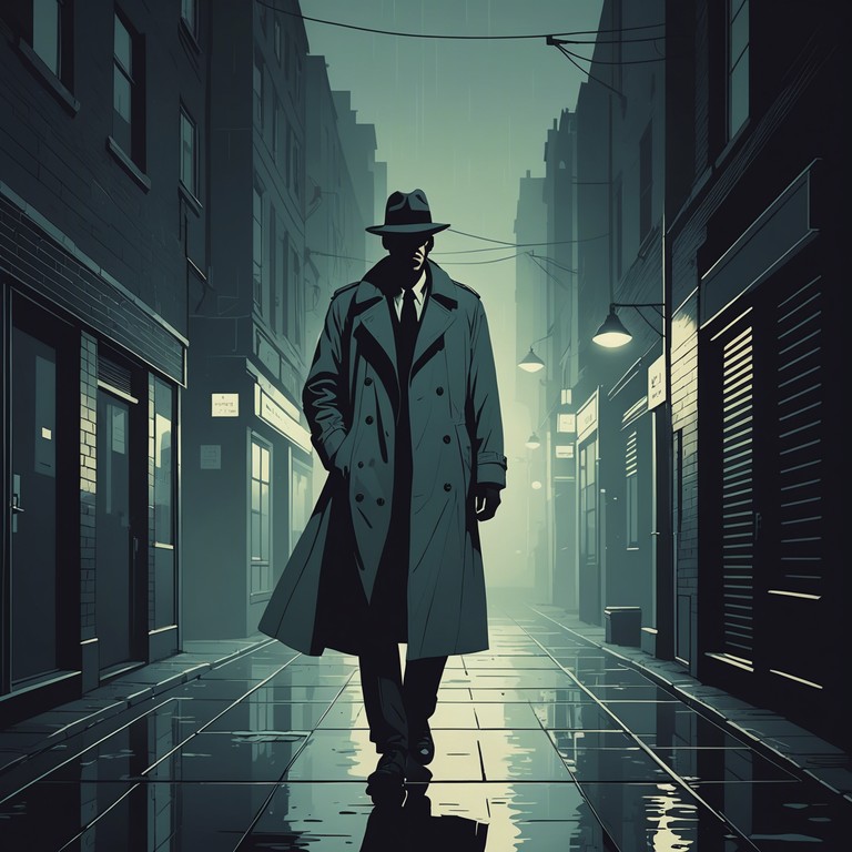 Imagine peering through a rain soaked windshield, neon lights blurring into streaks as you follow an unknown figure slipping through alleys. The track's haunting melodies and occasional distant police sirens intensify the atmosphere of pursuit and enigma.