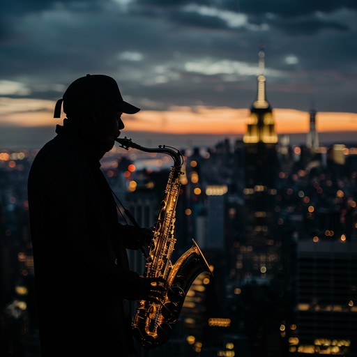 Immerse in the urban mystery with groovy jack swing rhythms, featuring fluid saxophone melodies and deep, infectious beats, conjuring the essence of nocturnal cityscapes.