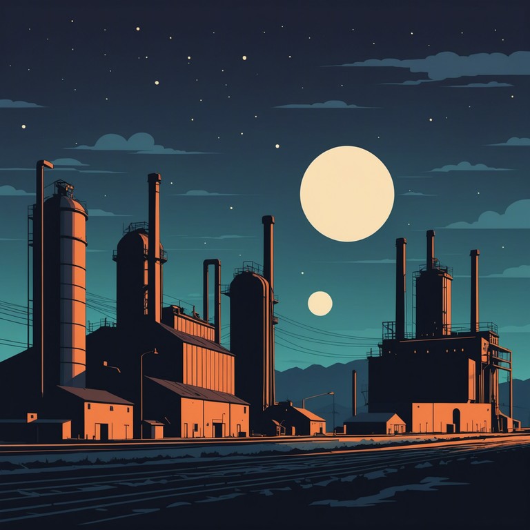 This track encapsulates a journey through a derelict industrial complex, where each pounding beat mirrors the sound of metal against metal, creating a soundscape filled with tension and dissonance. The use of distorted electric guitar amplifies the sense of decay and rhythmic aggression, evoking images of forgotten factories and relentless machinery.