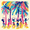 sunny rhythms perfect for an island themed dance party.
