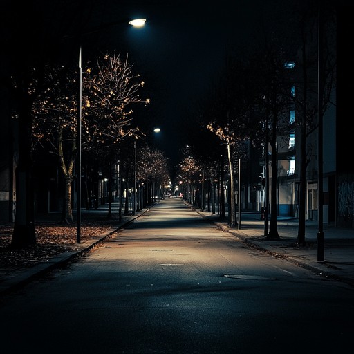 This composition delves deeper into the enigmatic and often overlooked nocturnal pulse of urban life, where every shadow and sound tells a story of the unseen urban drama. The electric piano's hypnotic tones guide the listener through a midnight journey of discovery and intrigue.