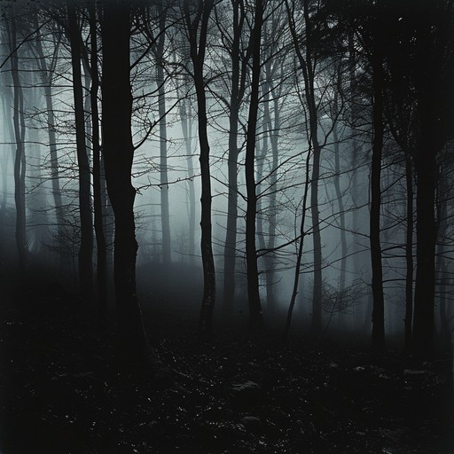 This instrumental track captures the essence of an eerie, haunted forest. Gentle melodies intertwine with haunting echoes, creating a chilling yet easy listening experience. Subtle wooden percussions mimic forest sounds, while ethereal pad synths add a ghostly ambiance. The composition builds a surreal landscape, where every rustle and whisper feels alive and uncanny.