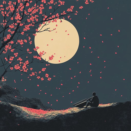 An instrumental piece that blends gentle koto melodies with ambient soundscapes, capturing the tranquility and beauty of cherry blossoms at night. The soothing harmonies evoke a serene atmosphere, reminiscent of peaceful anime scenes in springtime. Perfect for relaxation and introspection.