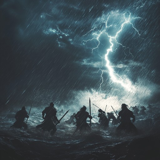 A powerful and exhilarating orchestral composition that captures the intensity and grandeur of a climactic battle amidst a raging storm. Sweeping strings and thunderous percussion drive the piece forward, evoking feelings of courage, determination, and the pivotal moment of facing insurmountable odds.