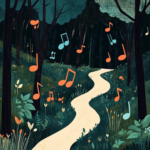 An instrumental muzak piece that paints a cheerful and whimsical atmosphere, featuring light melodies that mimic the feeling of a carefree walk through a sun dappled forest. The tune carries playful melodies and soothing harmonies that evoke images of gentle breezes and rustling leaves.