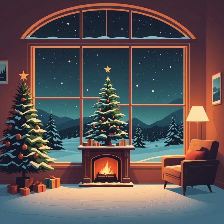 This instrumental track combines gentle piano melodies with imbued echoes of winter serenity, making it a perfect background for holiday celebrations or peaceful evenings beside the fire. The song uses subtle shifts in dynamics to bring feelings of warmth and joy of the holiday season.