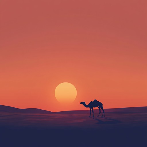 This instrumental piece draws deeply from middle eastern musical traditions, utilizing complex rhythmic patterns and exotic scales to transport the listener to an ancient desert oasis. The oud leads the melody, accompanied by percussive elements like the darbouka, lending an authentic and immersive feel. The musical journey captures the timeless beauty and rich cultural heritage of the region, making the listener feel as if they are traversing timeless sand dunes and exploring hidden marketplaces.