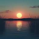 relaxing orchestral piece evoking serene cinematic summer sunset