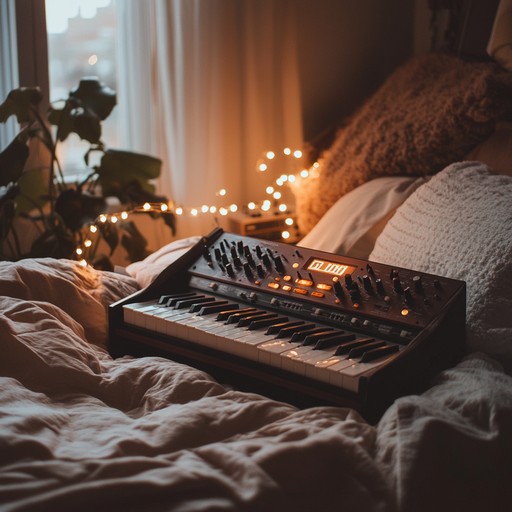 A festive instrumental track that captures the cozy warmth of a bedroom illuminated by twinkling fairy lights, blending lo fi beats with cheerful melodies to evoke joy and intimate celebration