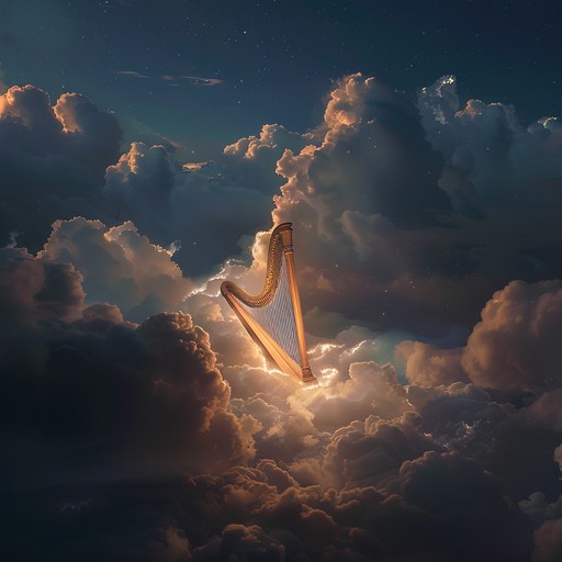 An otherworldly lullaby that journeys through the landscapes of dreams. The track features gentle harp plucking that is intertwined with haunting, intense melodies, creating an evocative and surreal auditory experience. Ideal for moments of reflection and emotional depth.