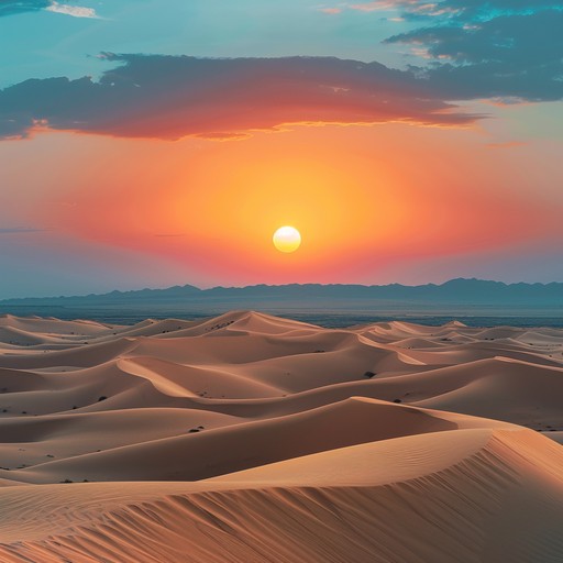 A dynamic and vibrant instrumental piece that fuses traditional middle eastern melodies with modern electronic beats. The track aims to evoke the energy and allure of desert landscapes, offering an immersive auditory experience that combines oud and synthesizers. It's designed to take listeners on a journey through ancient and contemporary musical landscapes.