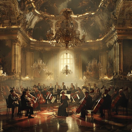 Transporting listeners back to the baroque era with rapid arpeggios, lively textures, and dynamic interplay between harpsichord and strings, this piece embodies majestic excitement.