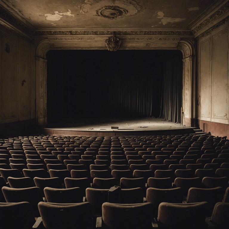 Imagine an old, dilapidated theater where the echoes of the past mysteriously play out in a chaotic symphony. As the curtain unfurls, a single violin starts a frenzied, erratic performance, evoking images of a once vibrant past now overshadowed by the aura of decay and neglect. Each note reflects a blend of beauty and dissonance, perfectly capturing the tension between history and abandonment.