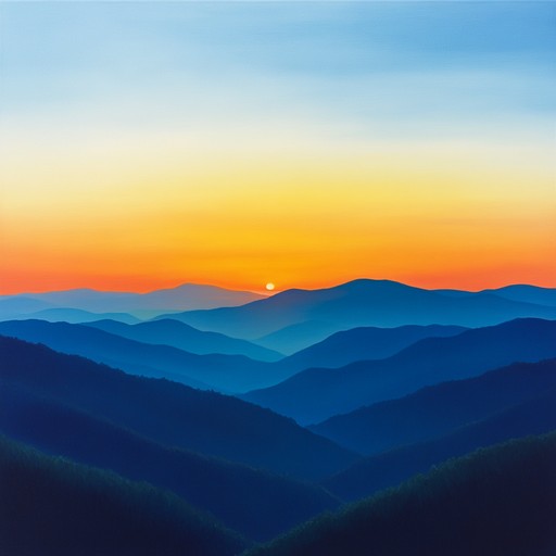 This instrumental piece uses a lively banjo to paint an auditory picture of the sun rising over appalachian mountains. The vibrant strumming and lively tempo aim to inspire listeners, capturing the freshness and optimism of a new day in the heart of the countryside. Ideal for starting a productive morning or setting an uplifting background for a reflective moment.